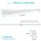 Luxrite 4 FT Slim Linear LED Shop Light 3 CCT Options 3500K-5000K 34/38/45W 4794/5240/5940LM 0-10V Dimmable LR25185-1PK - alternate 3